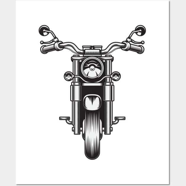 Vintage Motorcycle Wall Art by JagatKreasi